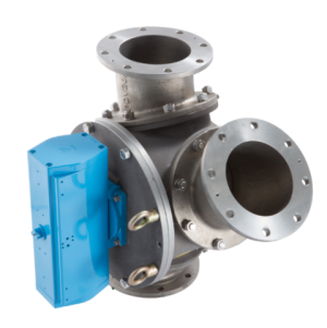 zero leakage and separate coupling flange powder and pellets diverter valve