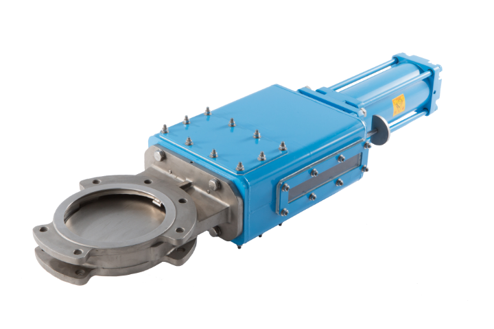 compact, fully closure manual/pneumatic knife gate valve