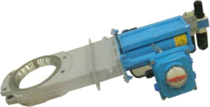 pneumatic operated knife gate valve